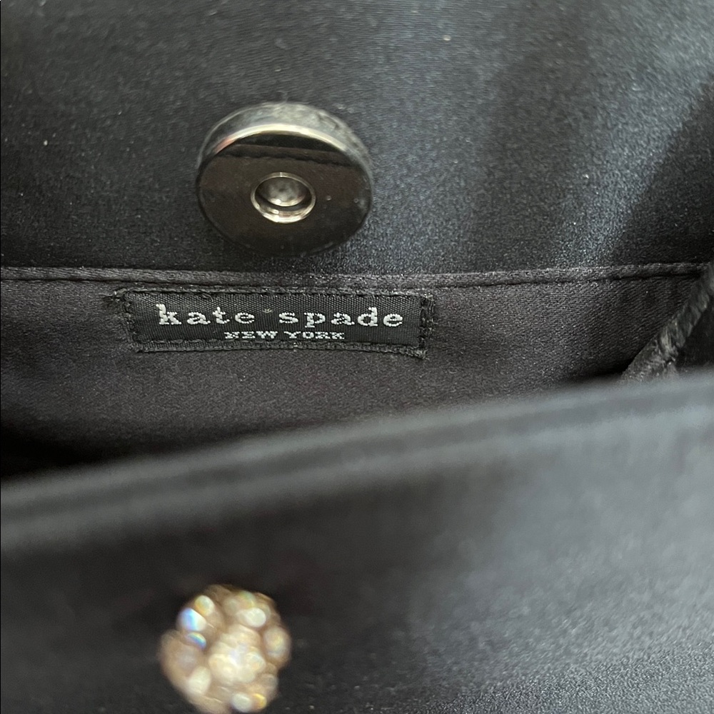 Kate Spade Black Satin Mini Handbag - Picture 5 of 7